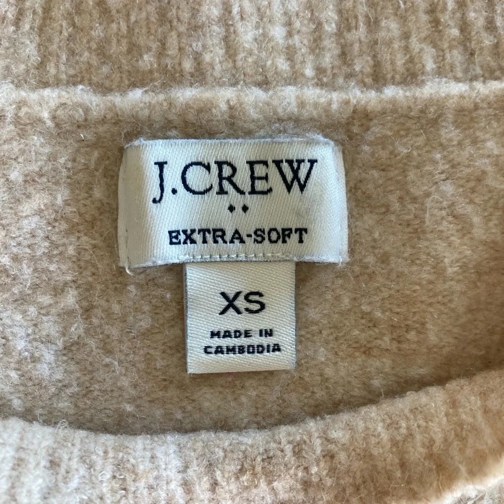 J. Crew Extra-Soft Tan Sweater